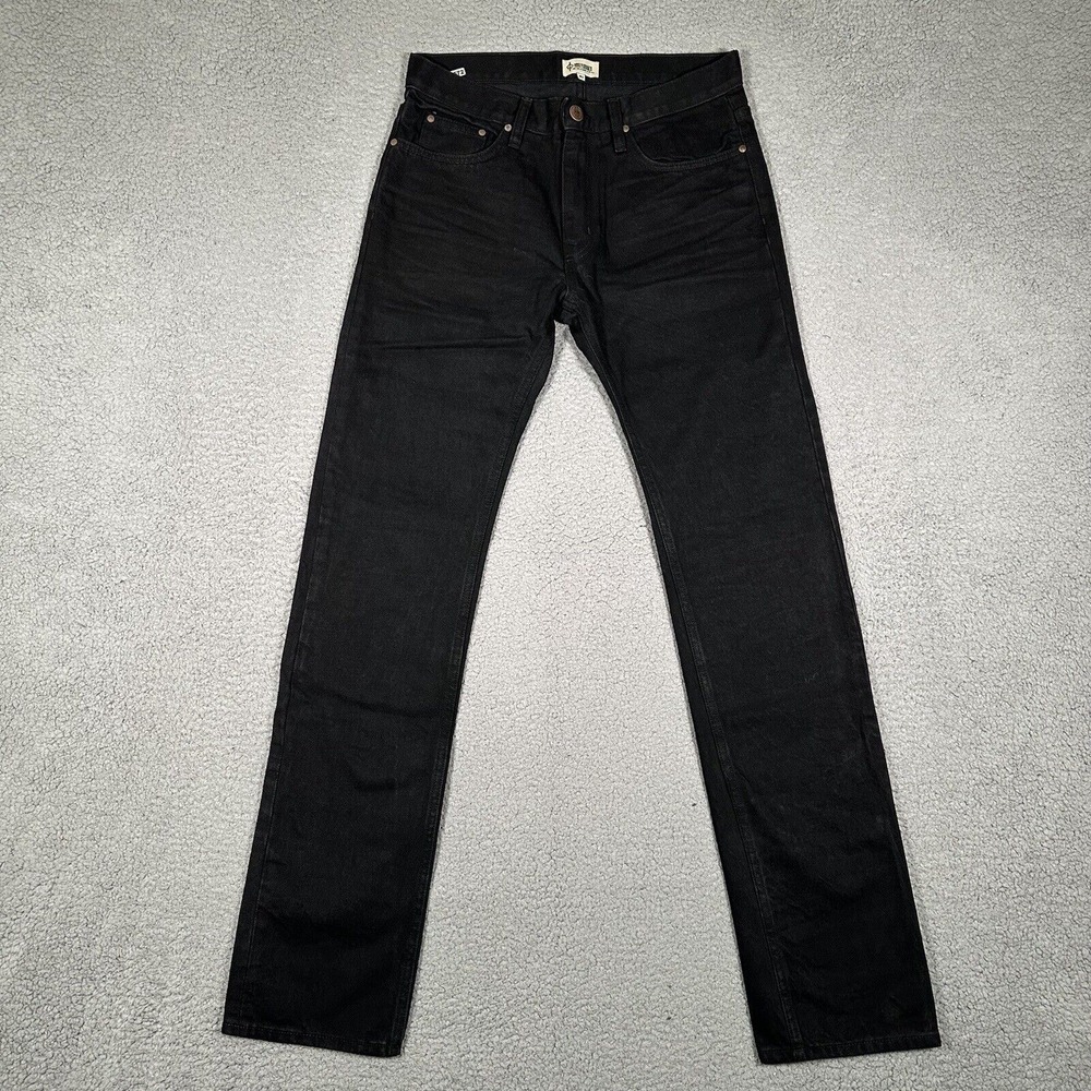Hart n Dagger Jeans Mens 31x35 Black Slim Fit Denim Casual Preppy Made‎ in USA
